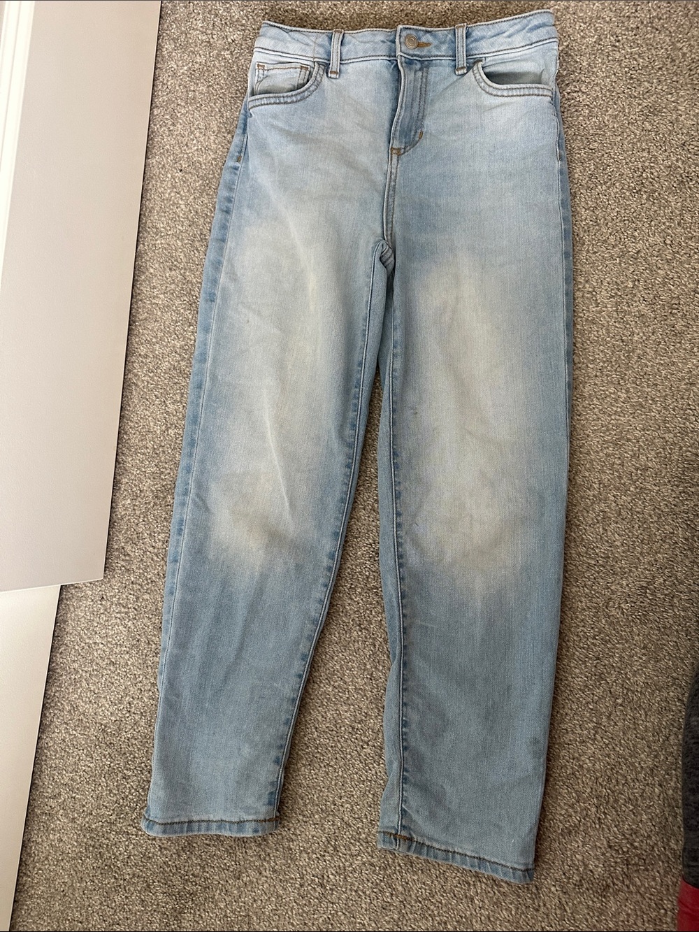 Light Blue High-Rise Straight Girl’s Jeans